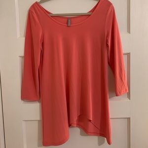 Last Tango pink 3/4 sleeve top - size M